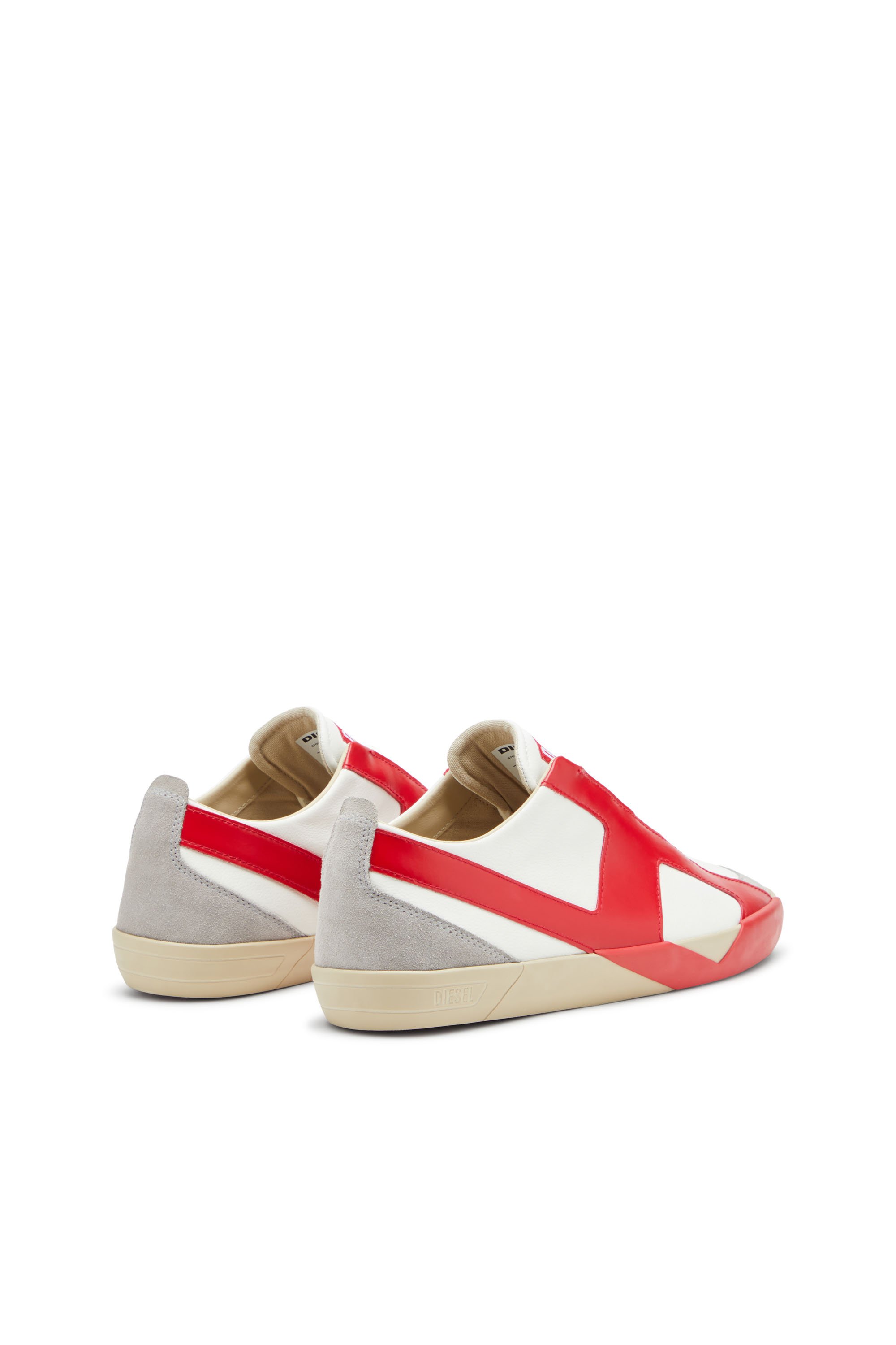 Diesel - S-SLANTE-D LOW, Man's S-Slante-D-Sneakers in suede and leather with D logo in null - 3
