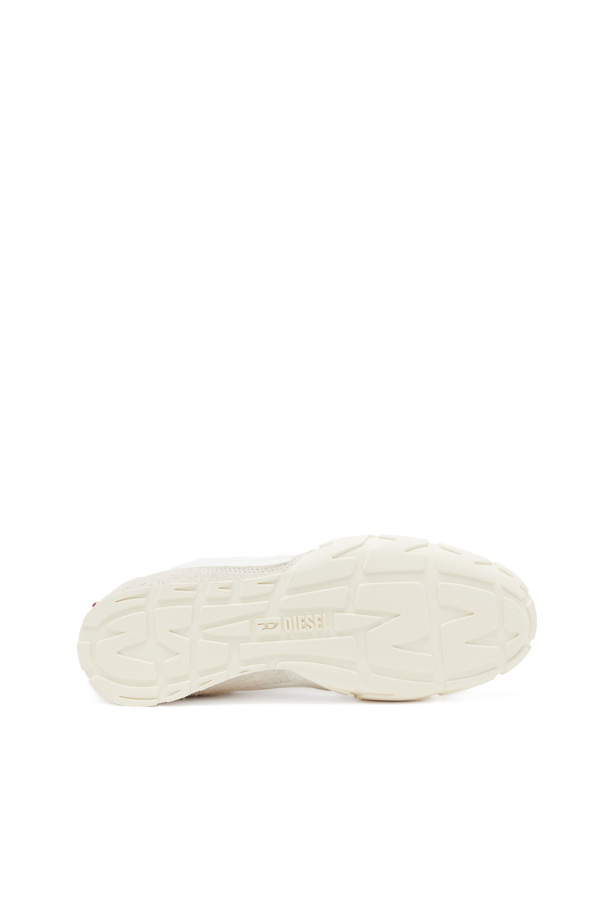 Diesel - S-PAGODHA LOW, Man's S-Pagodha-Sneakers in leather, suede and ripstop in White/Red - 4